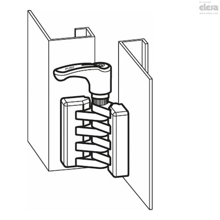 Elesa Hinges with friction brake, CFA.49-ERS-SH-5 CFA-ERS